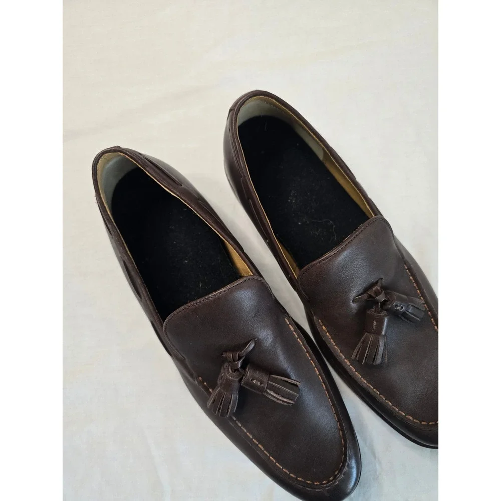 Sperry Top-Sider Mens Gold Cup Exeter Leather Tassel Loafers Shoes Size 10 EUC